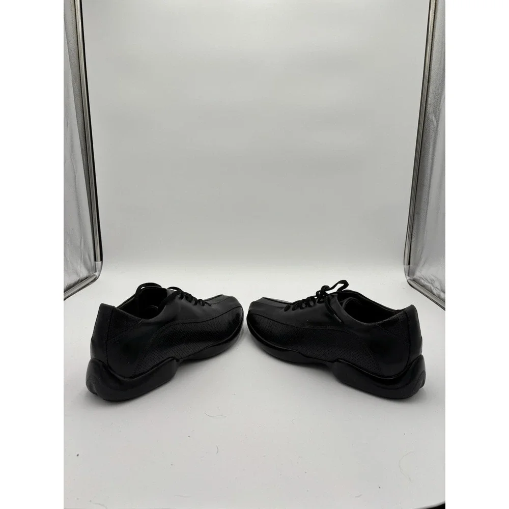 AETREX Men's G680M PERFORATED Oxord BLACK LEATHER Lace-Up SHOES Size 10.5 New